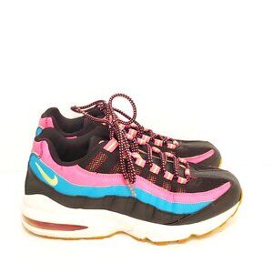Boy's Nike Air Max 95 Pink Blue Sneakers - Size 6Y - HAML11